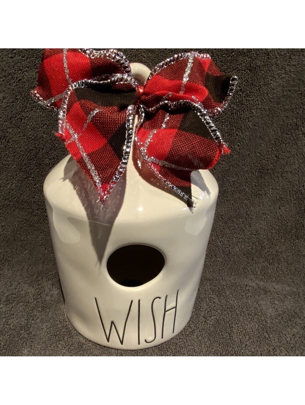Rae Dunn ‘Wish’ Ceramic 7.5”H Birdhouse from the Artisan Collection by Magenta